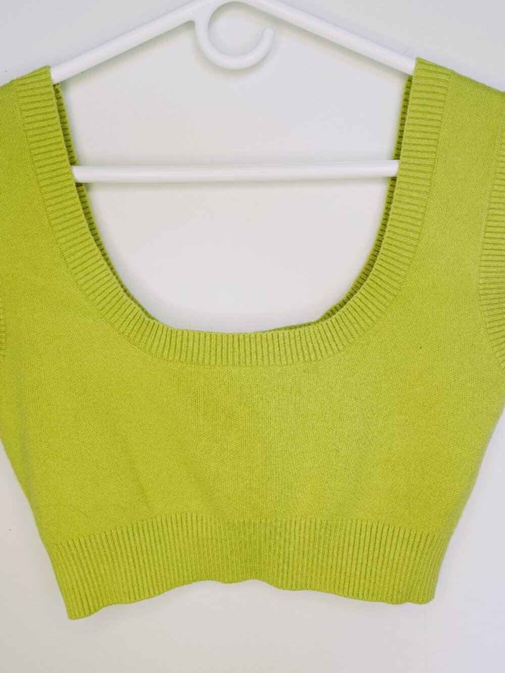 Maeve Yellow Knit Crop Top Tank (size XS)